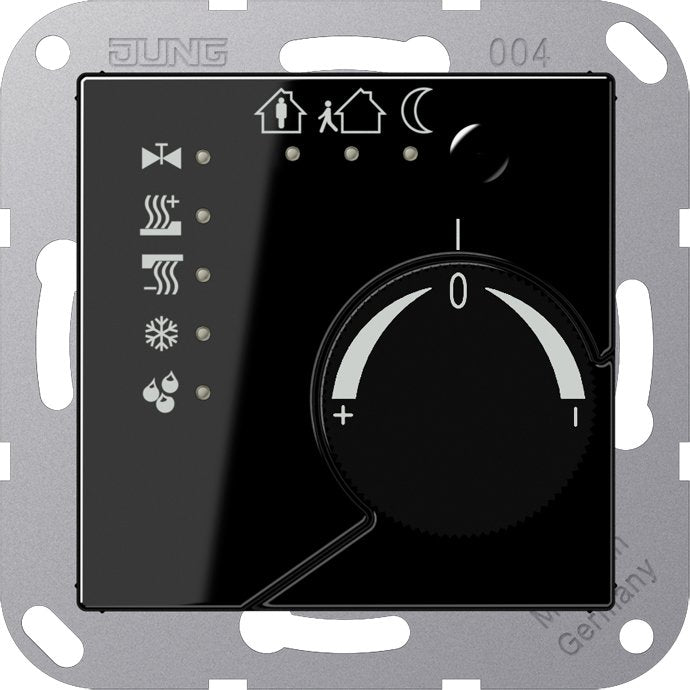 Jung - Bussystem-Raumtemperaturregler KNX Stetigregler sw A 2178 SW mit int.Busankoppler