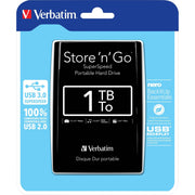 Verbatim - Speichermedium digital Festplatte 1TB USB3.0 53023 Extern,6,35cm(2,5Z)
