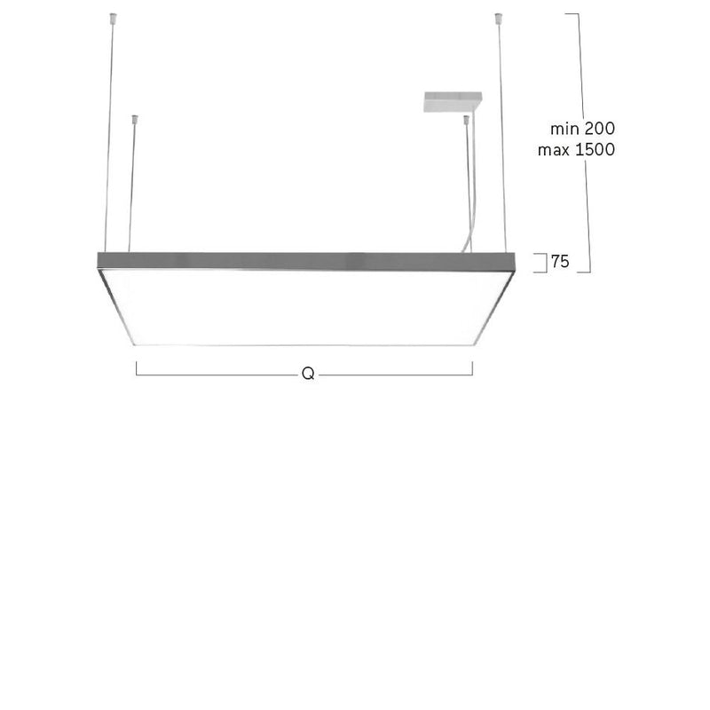 Lightnet - Pendelleuchte LED-Pendelleuchte CG2OEL-840H-Q900-K 4000K, silber
