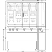Hensel - Verteilerschrank für Energieversorgung Ladeverteiler Mi EV 200kW 3010 b. z. 3 Ladepunkte