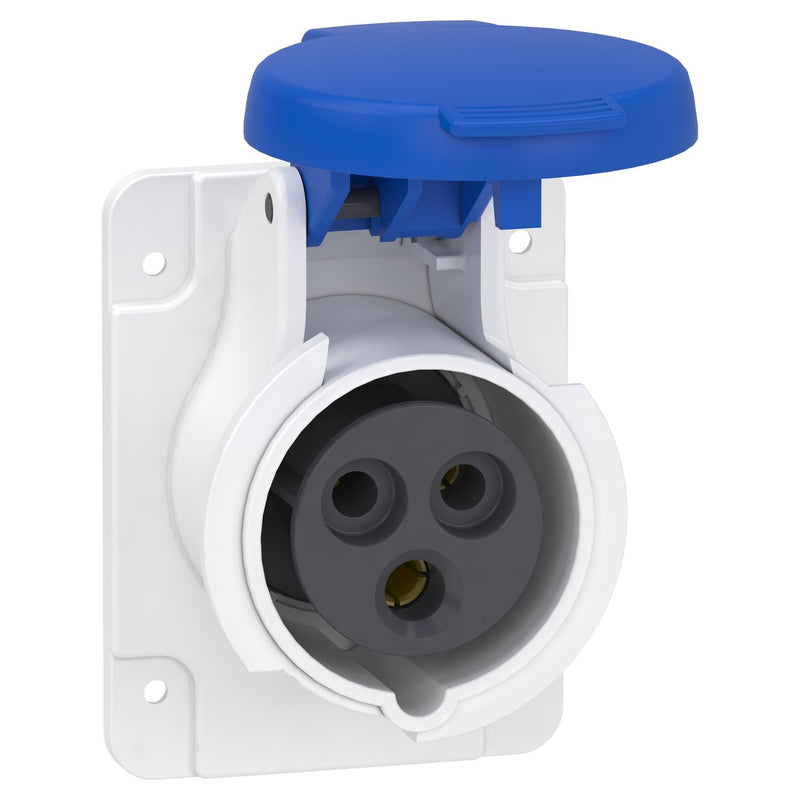 Schneider Electric - CEE-Anbausteckdose (IEC 60309) Industriesteckdose PKY16G423 gerade, 16A, 2-p+E