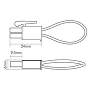 Nobile - Elektrisches Zubehör/Ersatzteile für Leuchten Kurzschlussbrücke 8099720000 2-polig AMP