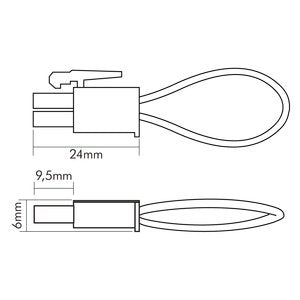 Nobile - Elektrisches Zubehör/Ersatzteile für Leuchten Kurzschlussbrücke 8099720000 2-polig AMP