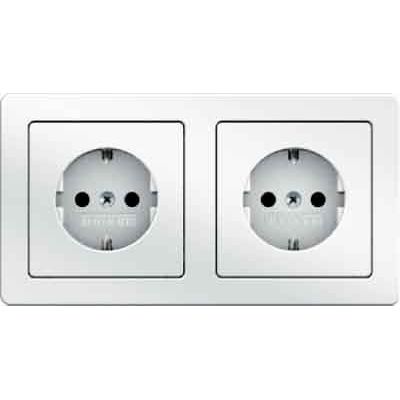 Berker - Steckdose SCHUKO-Steckdose 47206089 Kombination 2-f