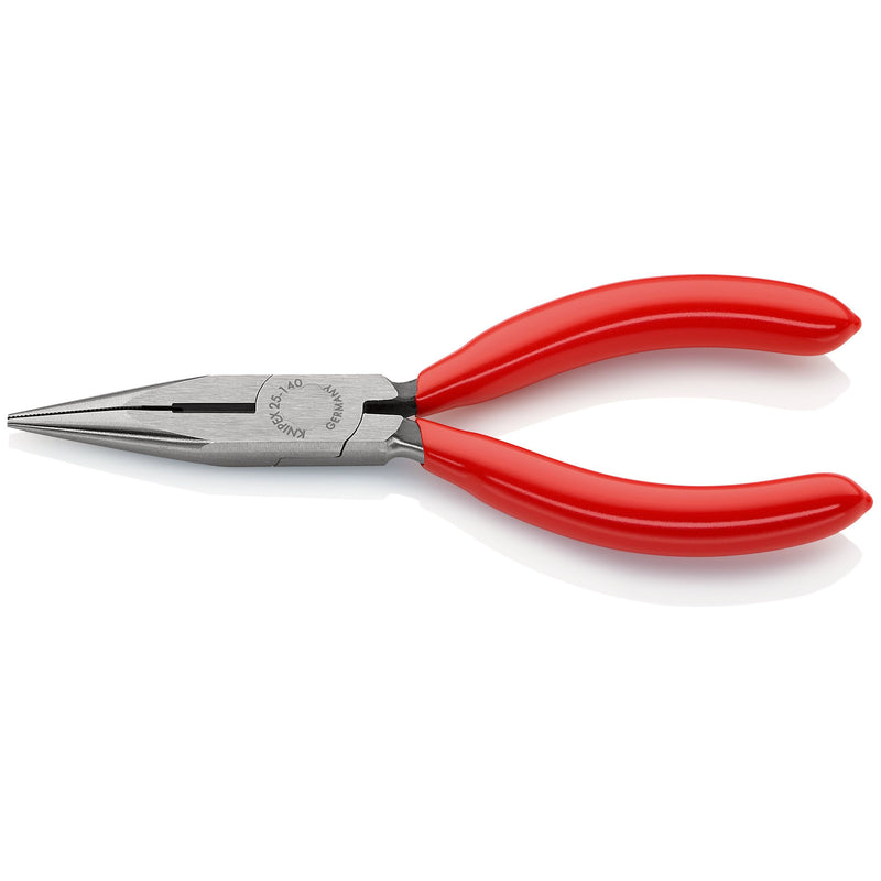 Knipex - Flachzange Flachrundzange 25 01 140 mit Schneide, 140mm