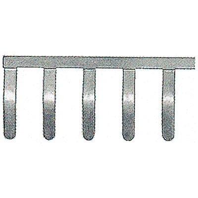 Weidmüller - Querverbinder/Brücker für Reihenklemme Querverbindungsbrücke QB 75/6.2/15 − 10 Stück