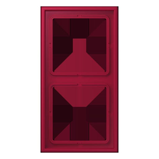 Jung - Abdeckrahmen Rahmen 2-fach LC 982 229 rouge carmin