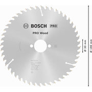 Bosch - Kreissägeblatt PRO Wood Kreissägeblatt, 2608641186 190 x 2 x 30 mm, Z48