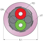 Turck - Rundsteckverbinder, feldkonfektionierbar (Industriesteckverbinder) PROFIBUS-Leitung Cable452-500M PVC