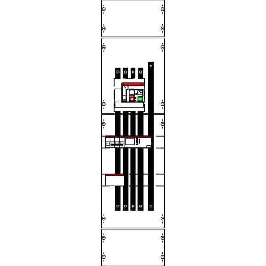 Striebel&amp;John - Verteilerbaugruppe Schalter NA-Modul WM17NL16 Netzschutz XT2 160 − 1 Stück
