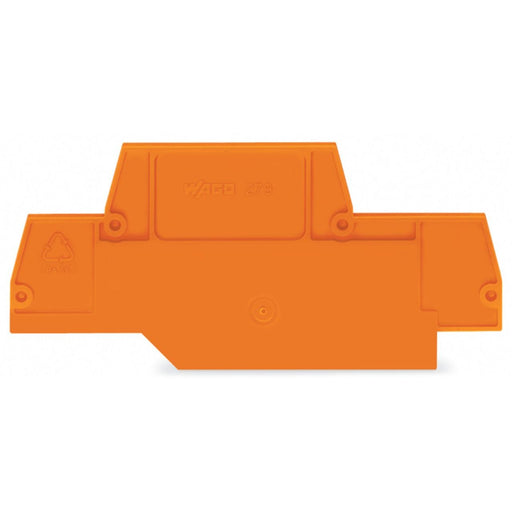WAGO - Abschluss- und Zwischenplatte für Reihenklemme Abschluss-u.Zwischenplatte 279-519 2 mm dick,orange − 25 Stück