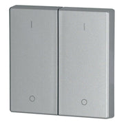 Eaton - Abdeckung/Bedienelement für Installationsschalterprogramme Wippe 2-fach CWIZ-02/43 silber glänzend, 1/0