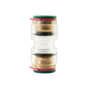 Homeway - Kupplung Glasfaserröhre Steckverbinder HW-HEXSV7TR 7mm, transparent