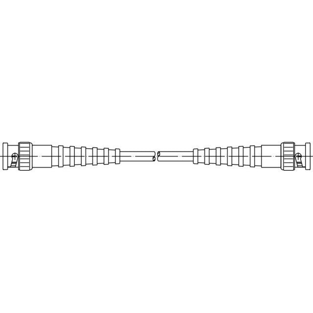 Telegärtner - Konfektioniertes Koaxkabel BNC HF-Kabel 50-5,0m 100010347 50 Ohm RG58C/U