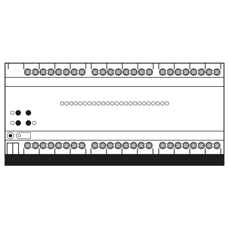 Jung - Bussystem-Jalousieaktor KNX-Jalousieaktor 23024 1S R 24-fach