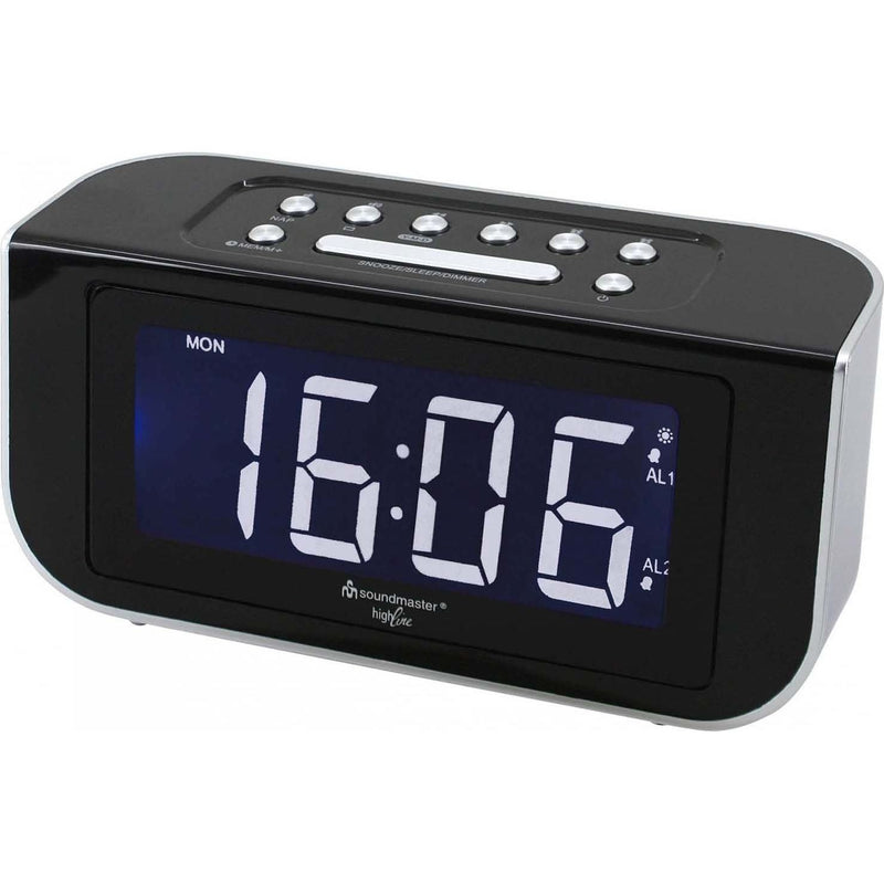 Soundmaster - Radio Funkuhrenweckradio FUR4005 sw PLL-Tuner − 4 Stück