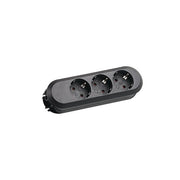Bachmann - Mehrfachsteckdose Tischsteckdose 3f. 385.170 ohne Zuleitung, sw