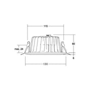 Brumberg Leuchten - Downlight/Strahler/Flutlicht LED-Einbaudownlight 41542074 4000K