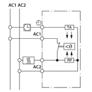 Eberle Controls - Raumthermostat/Uhrenthermostat UP-Raumregler 5-30C AC24V UTE 1002-RAL9010-M55 1Öffner