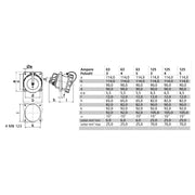 Bals Elektrotech - CEE-Anbausteckdose (IEC 60309) Anbausteckdose geneigt 63A 12241 5p >50V 2h IP67