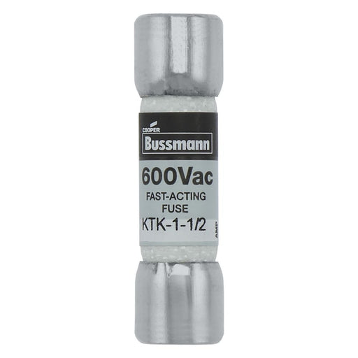 Eaton - HRC-Sicherung Sicherungseinsatz KTK-1-1/2 1.5 A, AC 600 V − 10 Stück