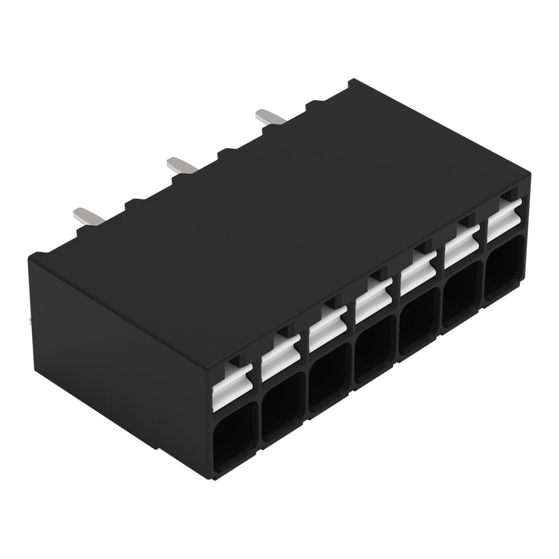 WAGO - Leiterplattenklemme THR-Leiterplattenklemme 2086-1127 Drücker,1,5mm²,sw − 132 Stück