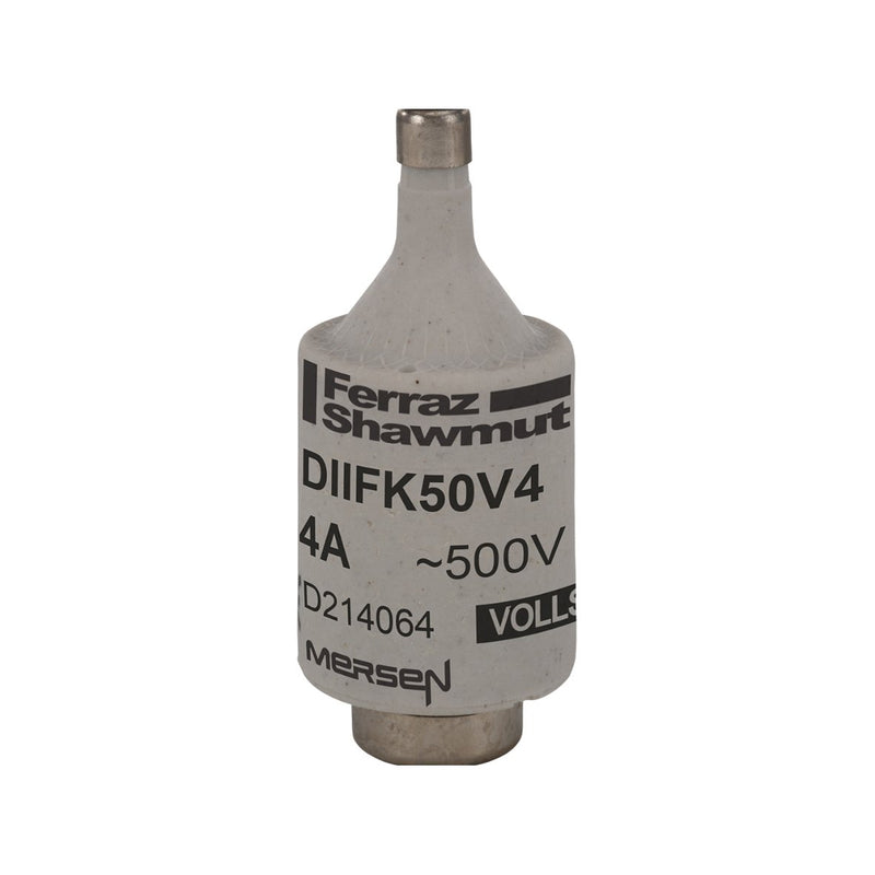 Mersen - D-Sicherungseinsatz DIIFK50V4 DII flink 4A/500V − 25 Stück