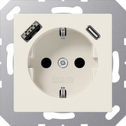 Jung - Steckdose SCHUKO Steckdose A 1520-15 CA mit USB Typ AC