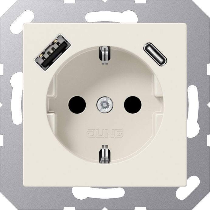 Jung - Steckdose SCHUKO Steckdose A 1520-15 CA mit USB Typ AC
