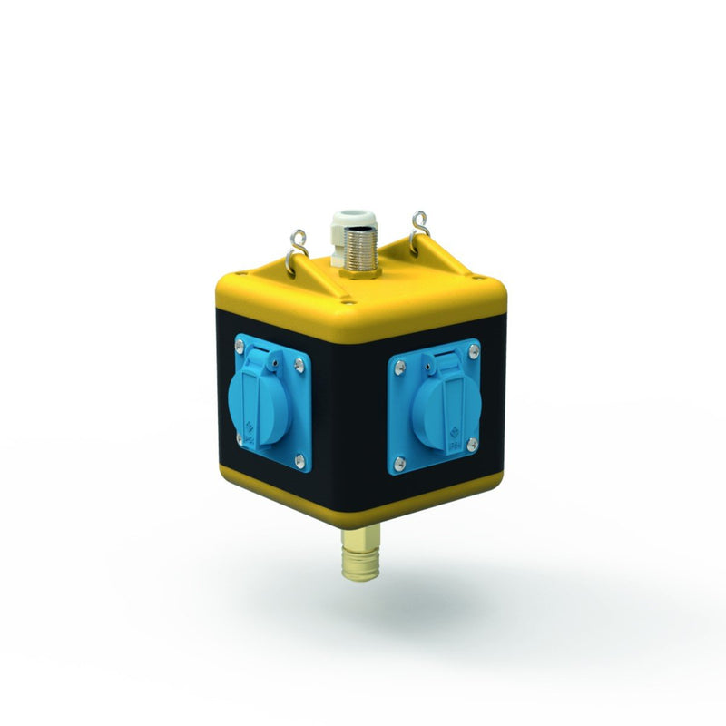 Bals Elektrotech - CEE-Steckdosen-Kombination (IEC 60309) Uni-Block-Vollgummi 57116