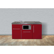 Stengel - Mini-Küche Miniküche Premiumline MPGSMBR160KSGSGKFrBl Bordeauxrot