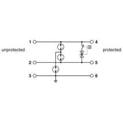 Phoenix Contact - Überspannungsableiter für Informations-/MSR-Technik Überspannungsschutzgerät TTC-6-2-HC-24DC-UT-I