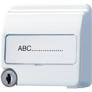 Jung - Abdeckrahmen Klappdeckel aws CD 554 SLKL WW hohe Ausführung