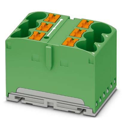 Phoenix Contact - Durchgangs-Reihenklemme Verteilerblock PTFIX 6X10/S GN − 20 Stück