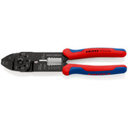 Knipex - Presswerkzeug Kabelschuhe/Verbinder, Aderendhülsen, Schirmanschluss Crimpzange 97 21 215 B SB 230mm