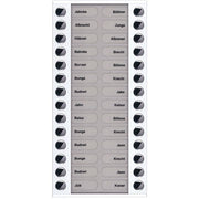 TCS Tür Control - Montageelement für Türstation Audioaußenstation 2-reihig PET28-WS/04 Erw.28 Tasten AP ws