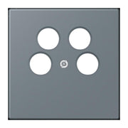 Jung - Einsatz/Abdeckung für Kommunikationstechnik Abdeckung für SAT-TV LC 990-4 SAT2 251 gris 59 (4320H)