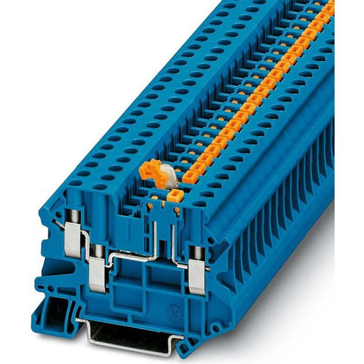 Phoenix Contact - Trenn- und Messtrenn-Reihenklemme Durchgangsreihenklemme UT 4-TWIN-MT P/P BU − 50 Stück