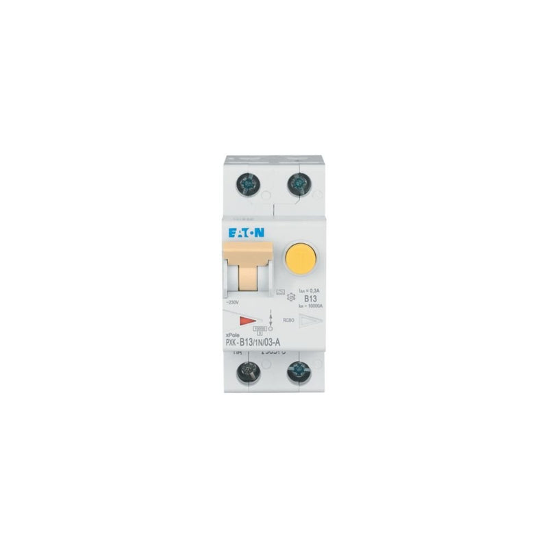 Eaton - Kombination FI-Schalter/Leitungsschutzschalter FI/LS-Kombischalter PXK-B13/1N/03-A B 13A 1p+N, 300mA
