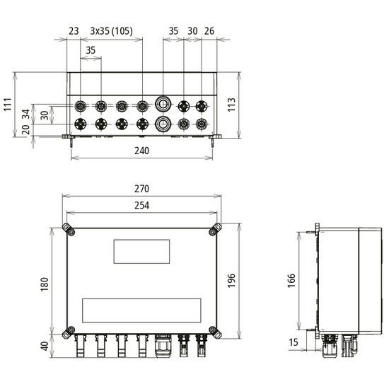 DEHN - Photovoltaik-DC-Stringbox GAK Typ 1+2 im Gehäuse IP6 DCU 2 YPV 1+2#900987 5 f. PV-Anl. 2MPPT