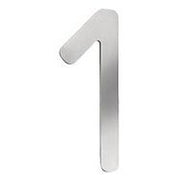 CMD Creativ - Beschriftung Buchstaben/Zahlen Hausnummer 1 Klein HN-1 Edelstahl, 16 cm