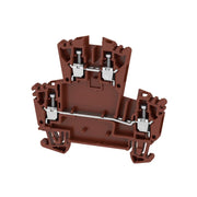 Weidmüller - Durchgangs-Reihenklemme Klemme WDK 2.5 ZQV BR Schraubansch.,2.5mm² − 100 Stück
