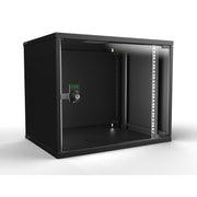 Enoc - Netzwerkgehäuse Wandschrank SNP 9HE sw W3 9-4-S-SNP 19"550x400x448mm