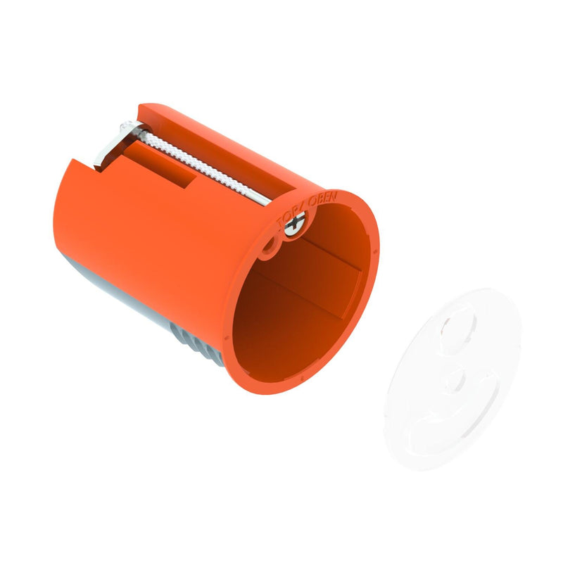 OBO Bettermann - Dose, Gehäuse für Montage in der Wand/Decke Wandauslassdose, luftdicht HG 45-WA-LD mit Deckel − 25 Stück