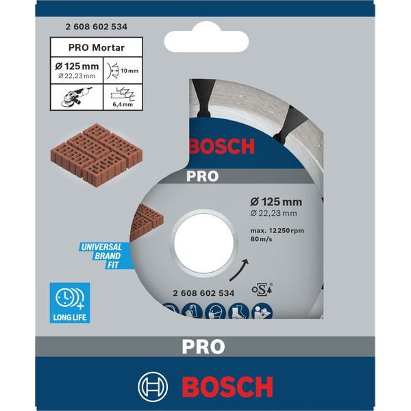 Bosch - Trenn-/Schleifscheibe Diamanttrennscheibe 2608602534 125x22,23mm