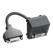 OBO Bettermann - Einsatz/Abdeckung für Kommunikationstechnik Multimediaträger DVI MTS-DVI F SWGR1 45x45mm sw-gr