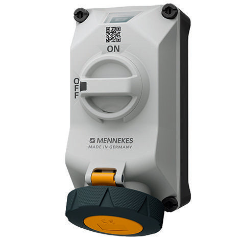 Mennekes - CEE-Steckdose abschaltbar, abgesichert (IEC 60309) Wandsteckdose DUOi 5614304G 32A3P4h 110V IP69