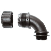 ABB Stotz S&J T&B - Kunststoff-Wellschlauch-Verschraubung Adapterbogen XF25/M25/C90/BL Locknut IP65 − 10 Stück