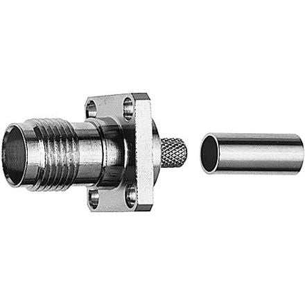 Telegärtner - Koax-Steckverbinder TNC-Kabelbuchse m.Flansch 100023767 G1 (RG58C/U)