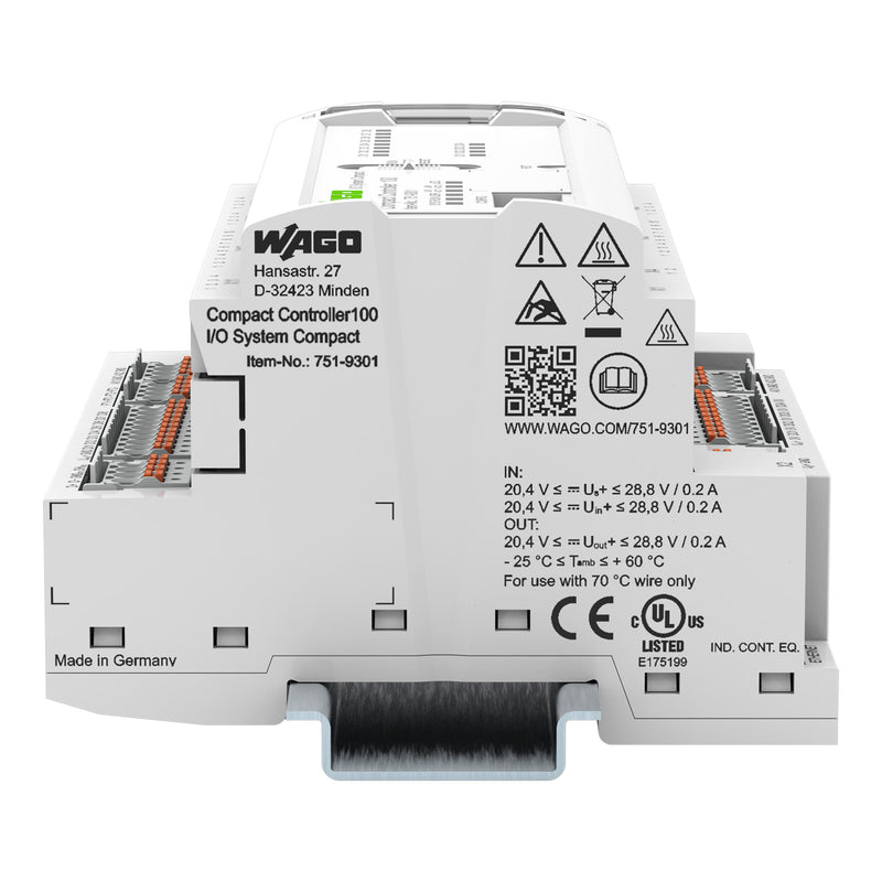 WAGO - SPS-Grundgerät Compact Controller 751-9301 100, 8DI 4DO 2AI − 1 Stück